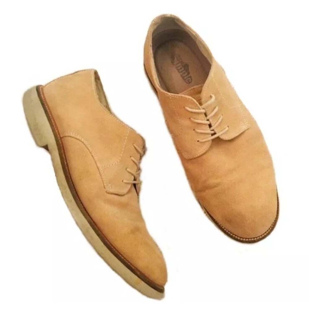 Simple Suede Leather Lace Up Dress Shoe
